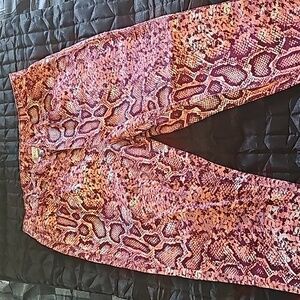 Pink snake print pant